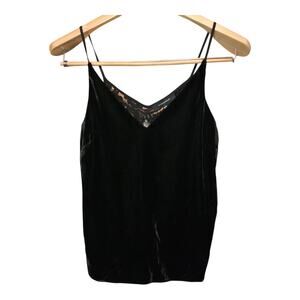Atmosphere Velvet Lace Whimsigoth Womens Tank Top Black Size 4 Gothic Romantic